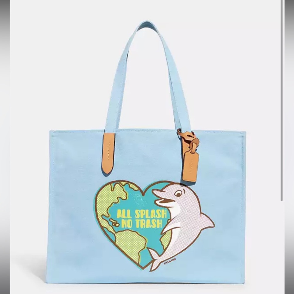 “All Splash No Trash” Tote 42 in 100% recycled Canvas Tote bag